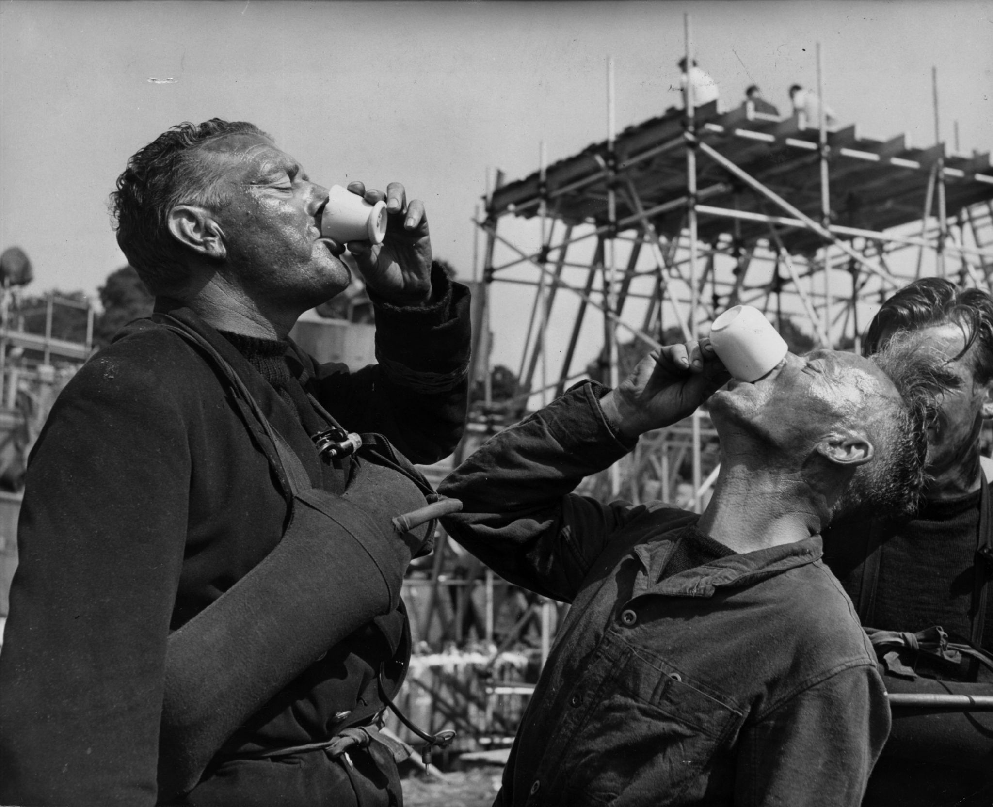 Charles Frend, Jack Hawkins and Nicholas Monsarrat in The Bridge on the River Kwai (1957)