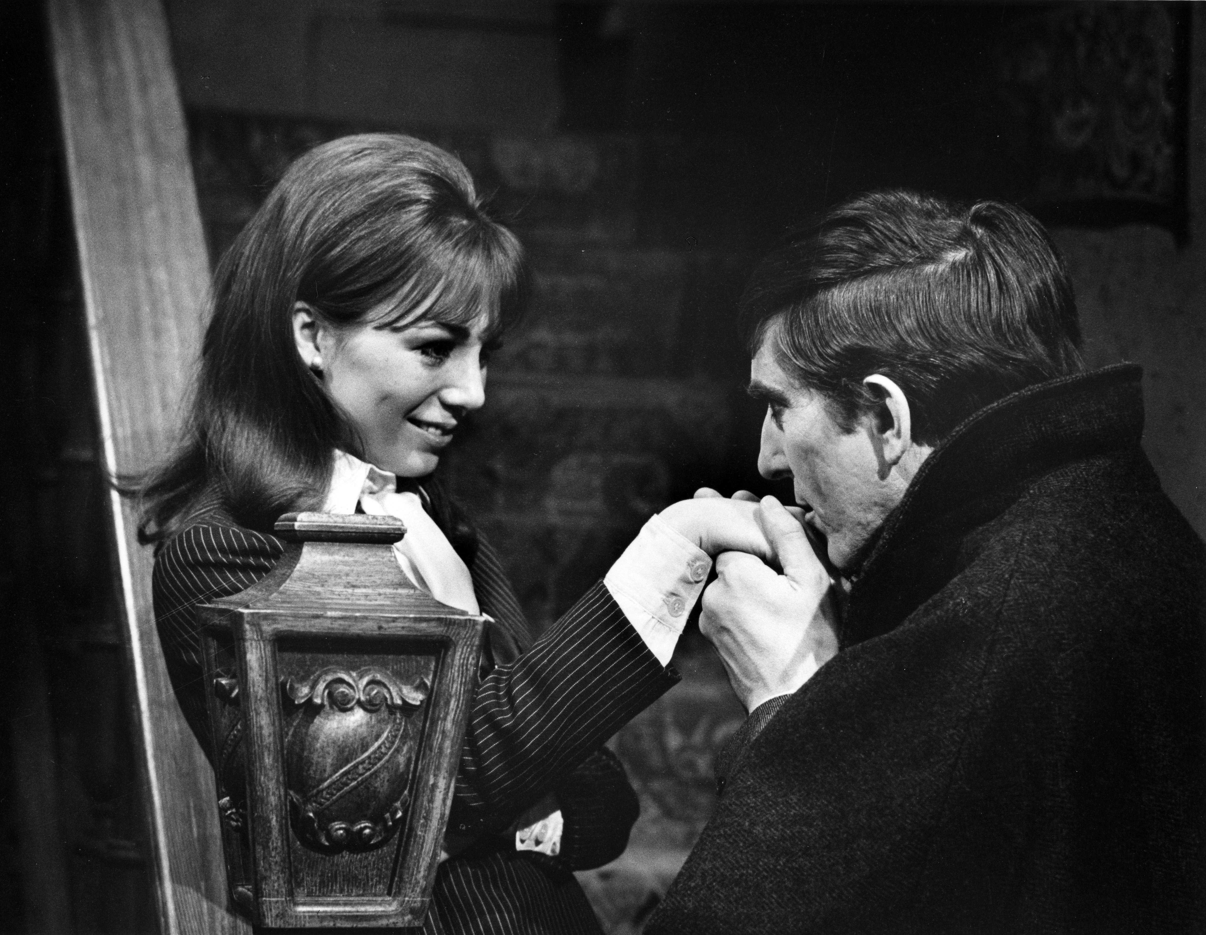 Still of Jonathan Frid and Kathryn Leigh Scott in Dark Shadows (1966)