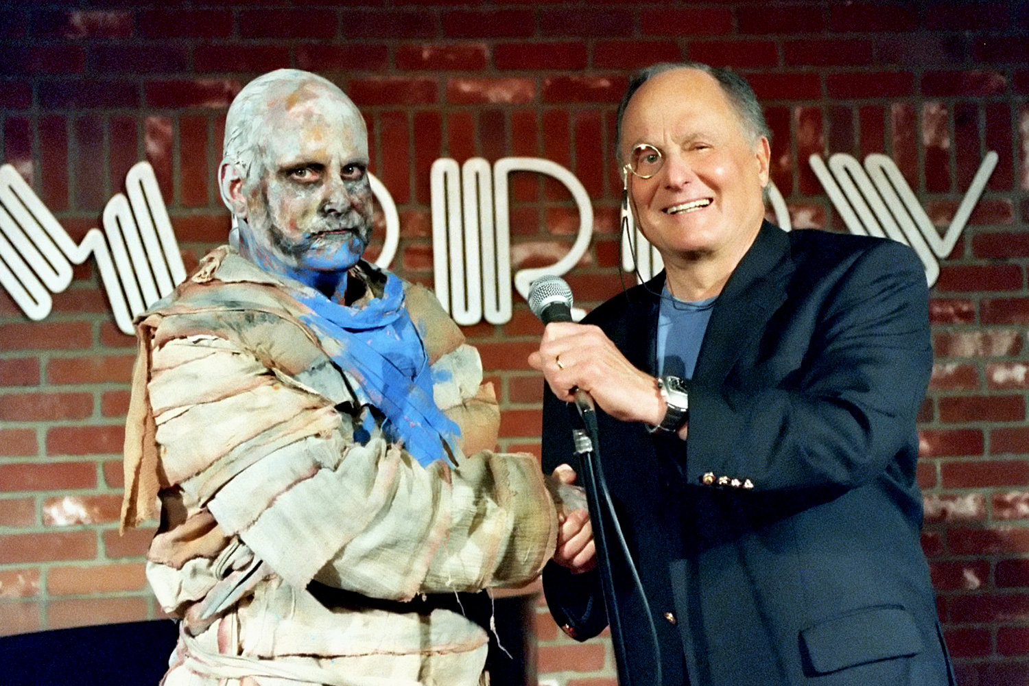 Tom Rees (Mummy) with Budd Friedman at the Improv in 