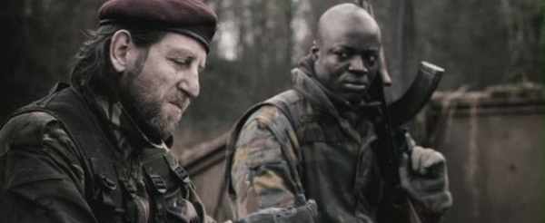 Enoch Frost and Michael Smiley as Cotter and Mckay in 'Outpost'.