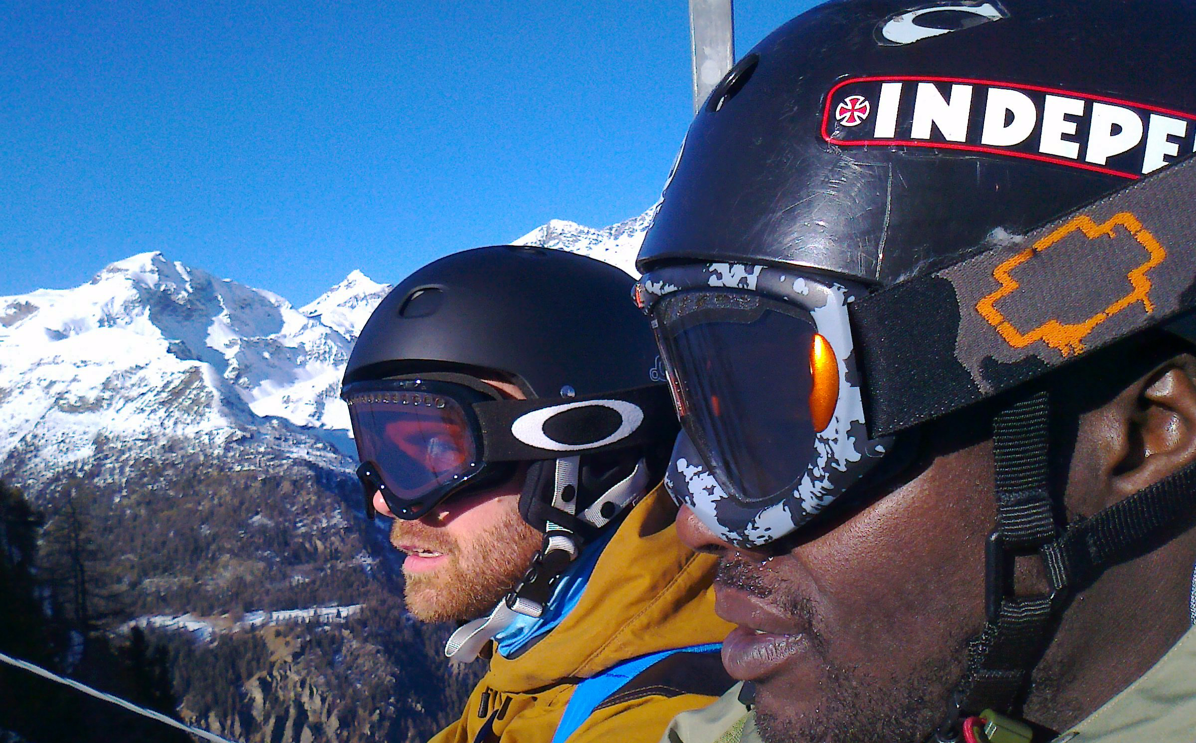 Enoch Frost and his bro Arvid Gudmundsson. Heading up the hill in Italy 2015.