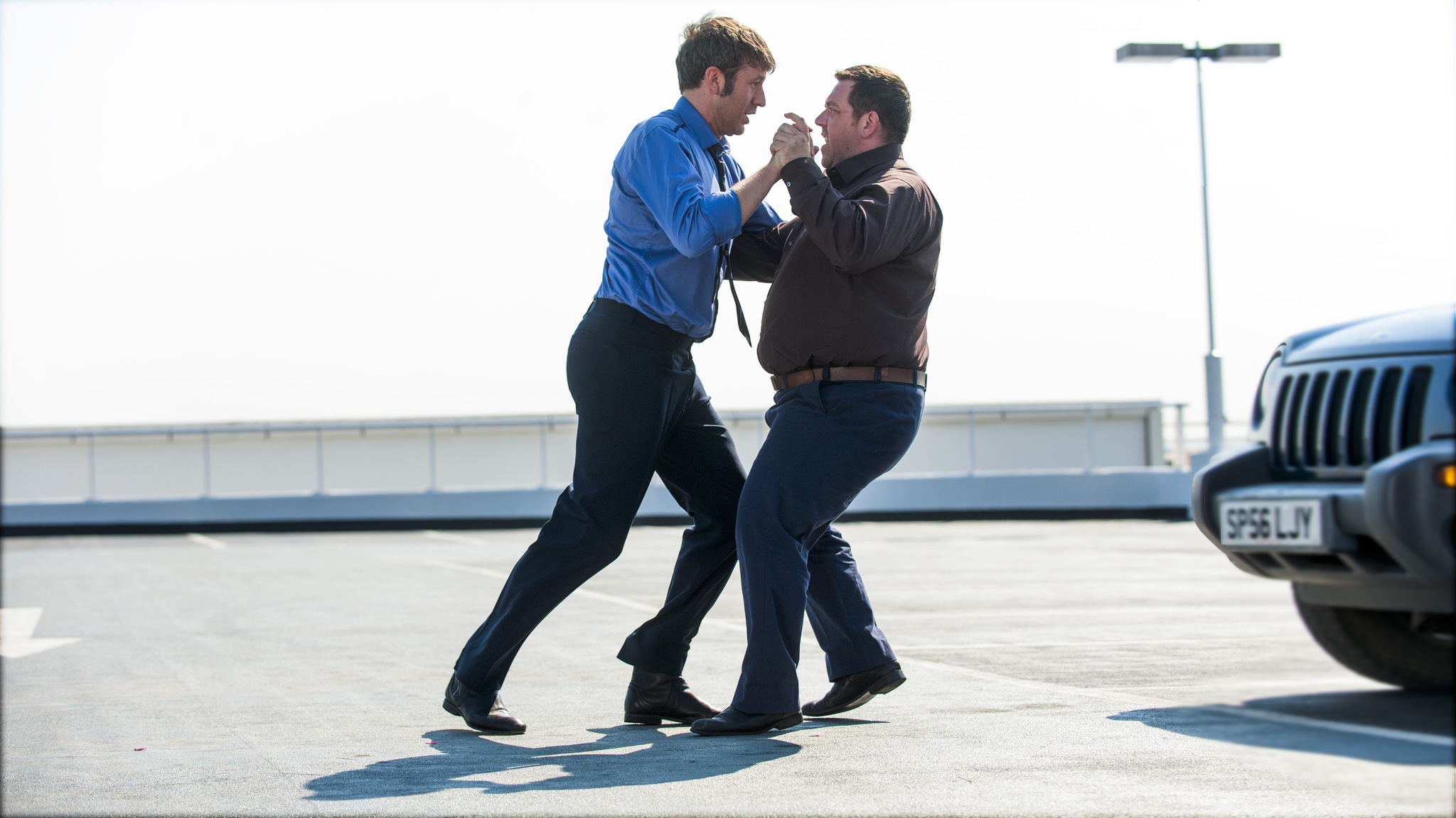 Still of Nick Frost and Chris O'Dowd in Cuban Fury (2014)