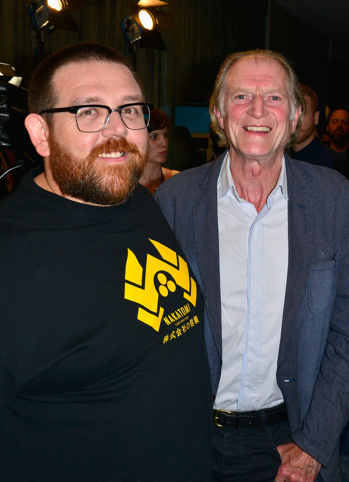 David Bradley and Nick Frost at event of The World's End (2013)