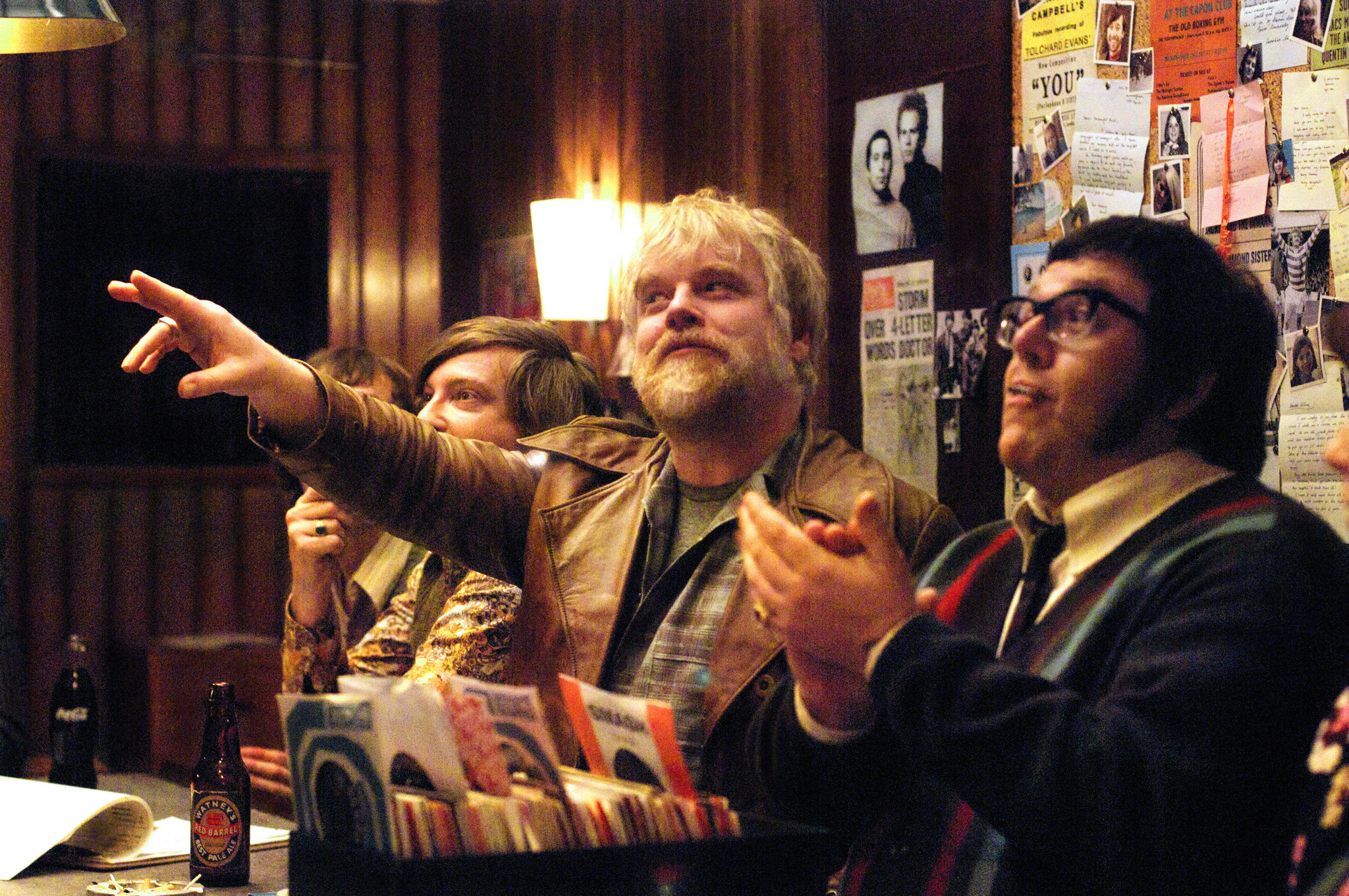 Still of Philip Seymour Hoffman and Nick Frost in The Boat That Rocked (2009)
