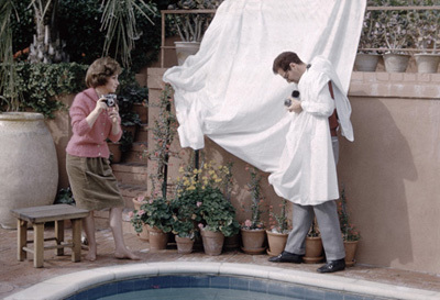 Gina Lollobrigida being photographed by Leo Fuchs circa 1960s