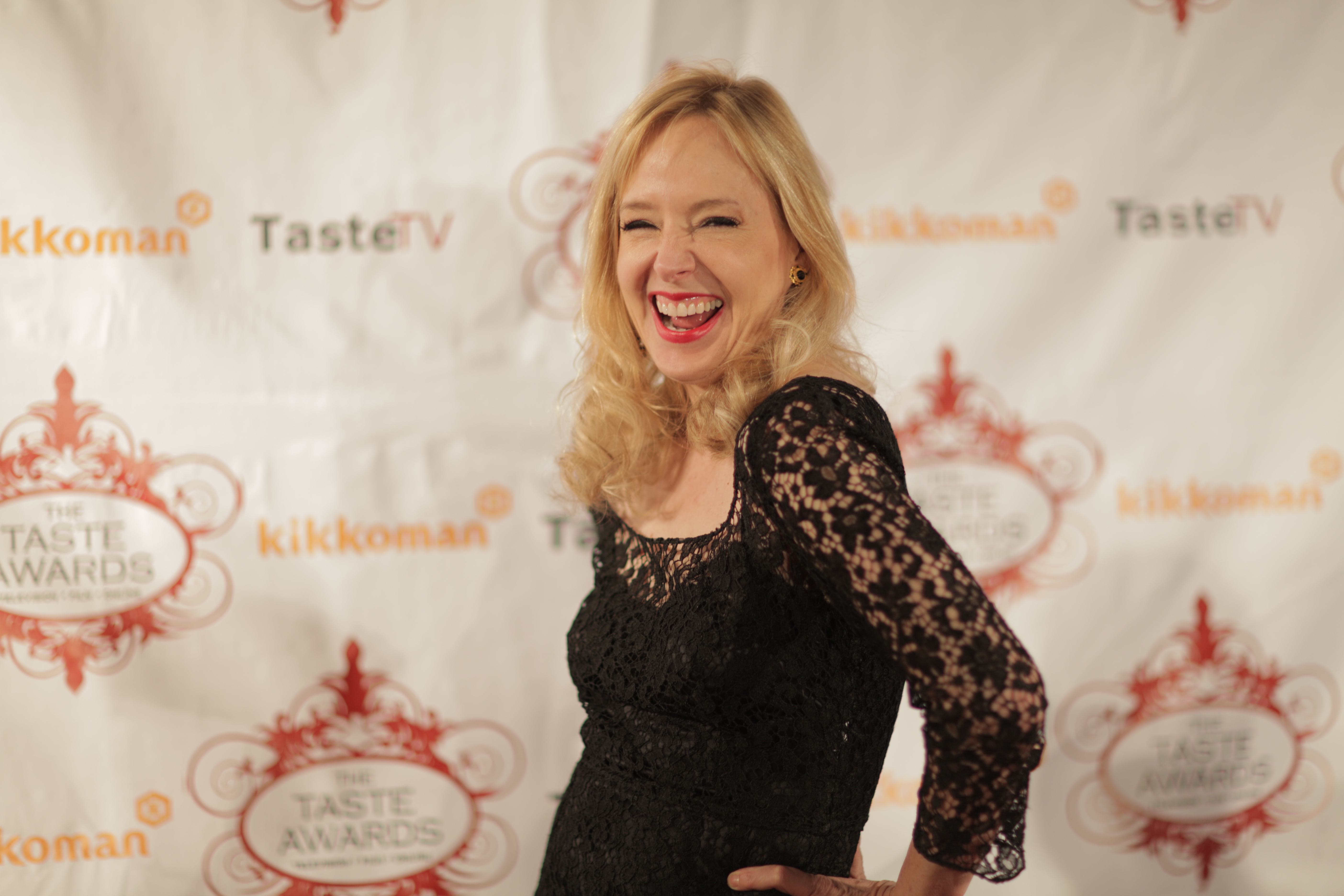 Holly Fulger, Creator and Host of Speaking of Beauty, at the Taste Awards. Speaking of Beauty was a nominee.