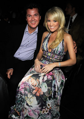 Simon Fuller and Carrie Underwood
