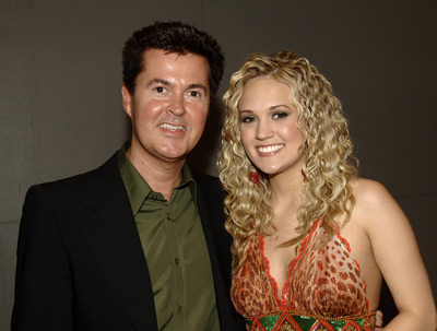 Simon Fuller and Carrie Underwood at event of American Idol: The Search for a Superstar (2002)