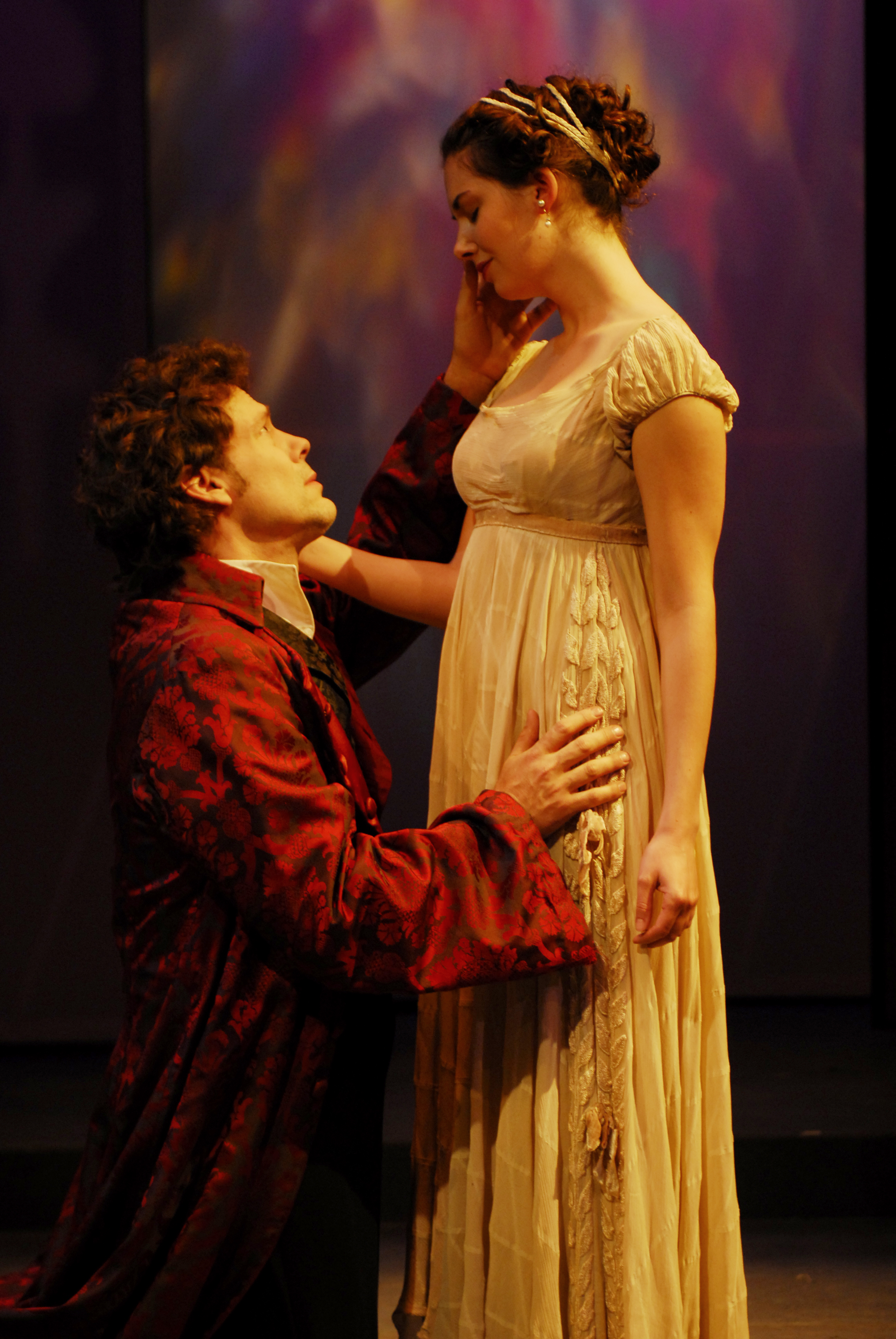 Joseph Fuqua (Hamlet) with Alison Brie(Ophelia)