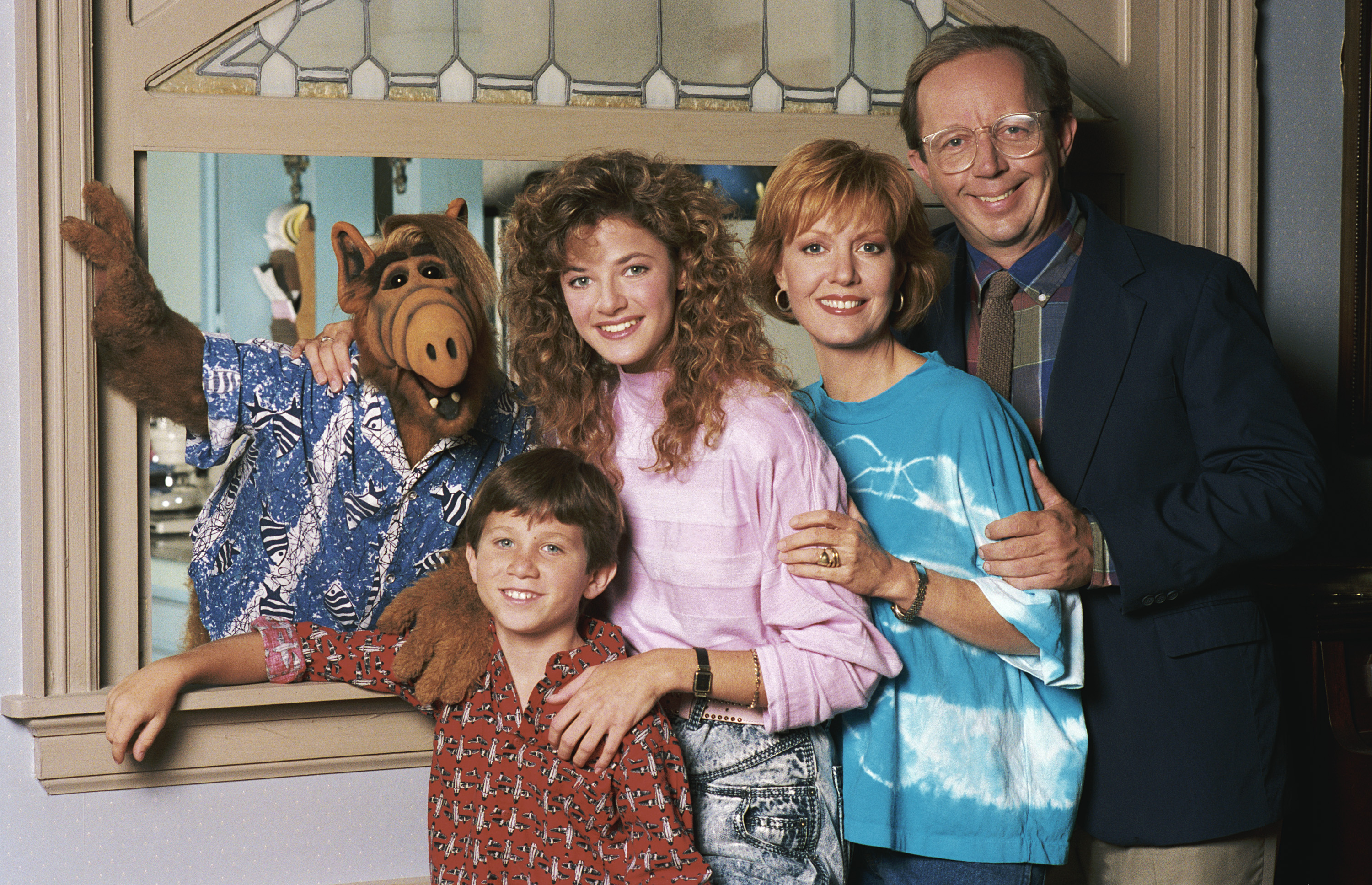 Still of Andrea Elson, Paul Fusco, Benji Gregory, Anne Schedeen and Max Wright in ALF (1986)