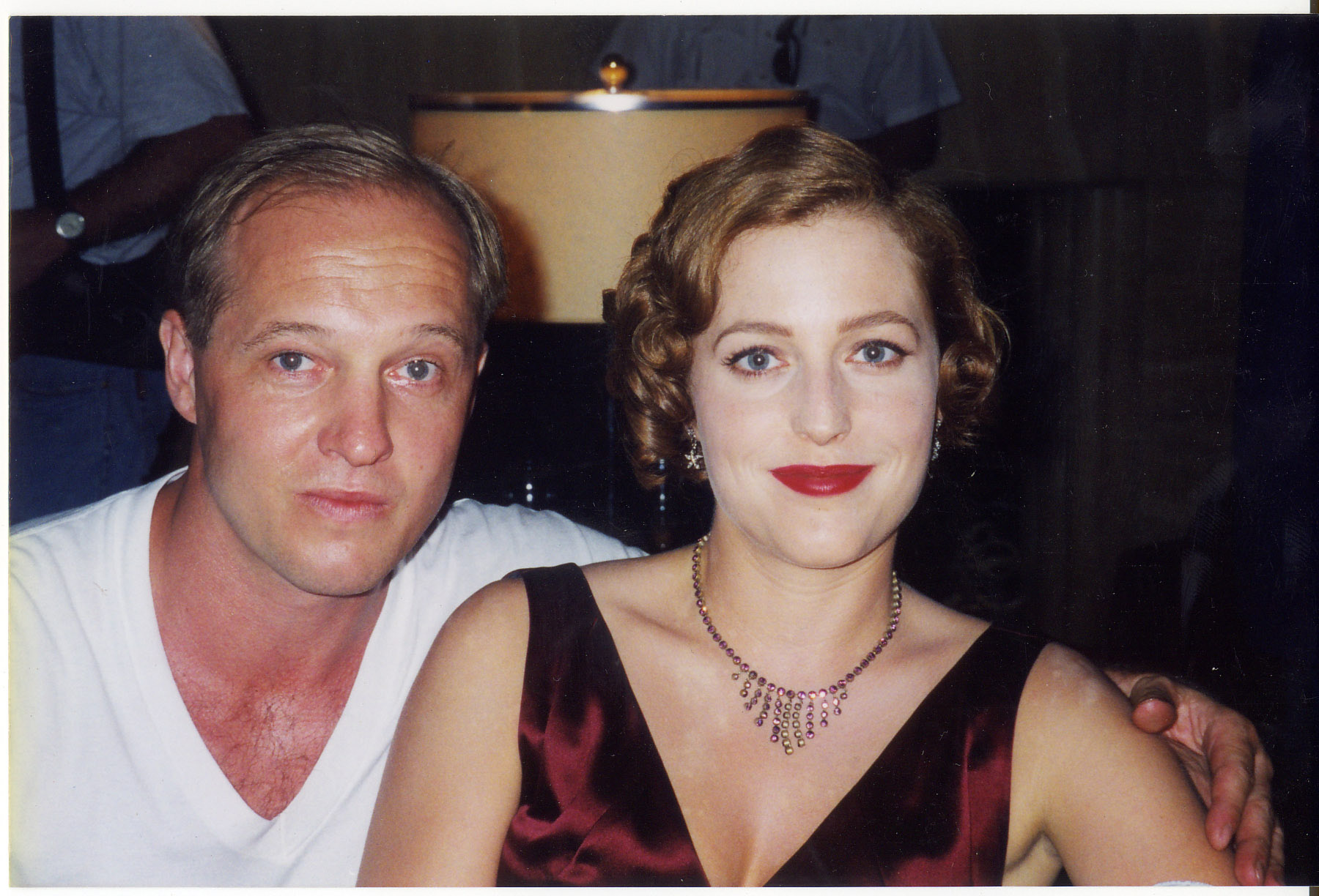 with Gillian Anderson on 