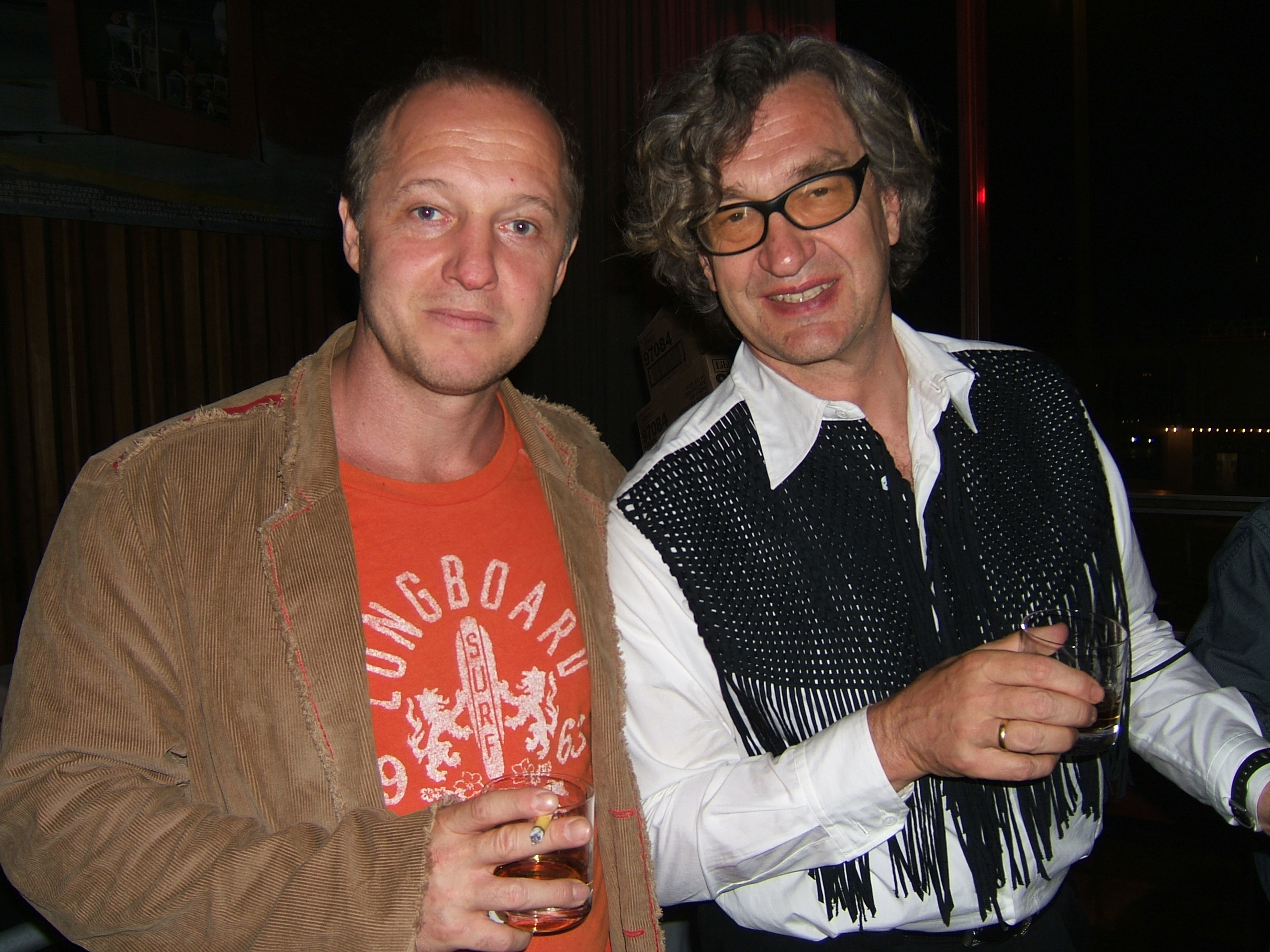 a fine Whisky and a good chat with Director Wim Wenders at the 