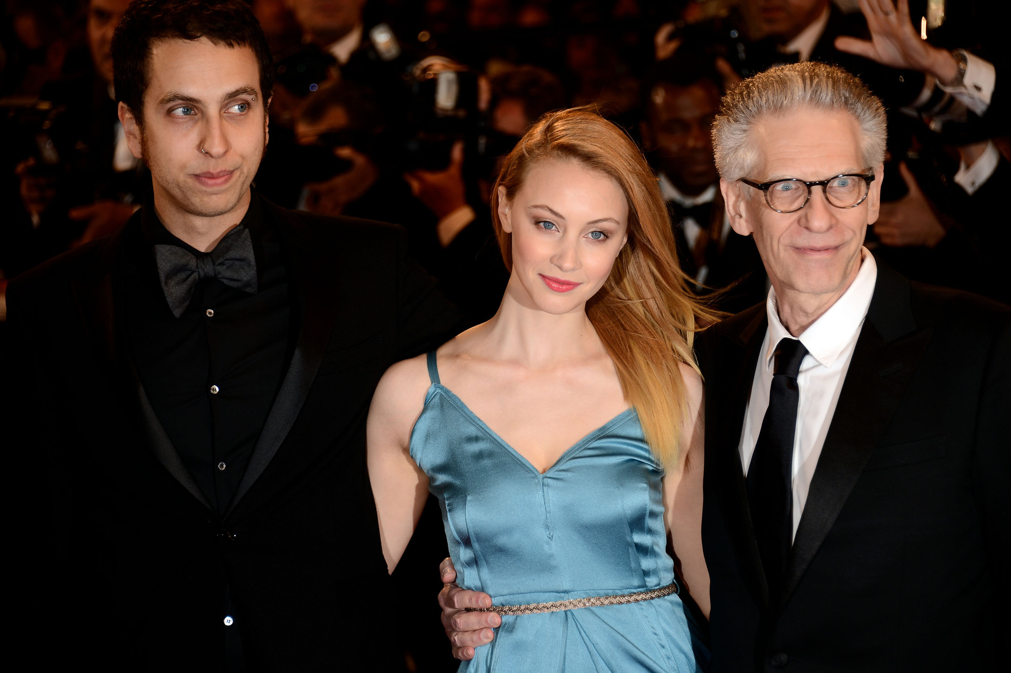 David Cronenberg, Brandon Cronenberg and Sarah Gadon at event of The Sapphires (2012)