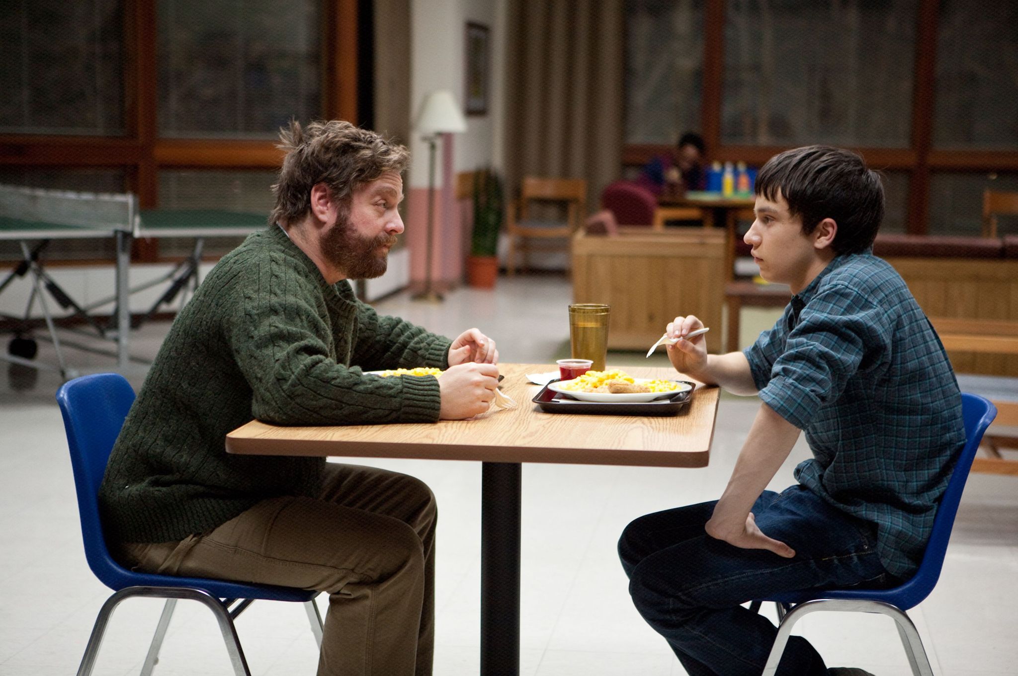 Still of Zach Galifianakis and Keir Gilchrist in It's Kind of a Funny Story (2010)