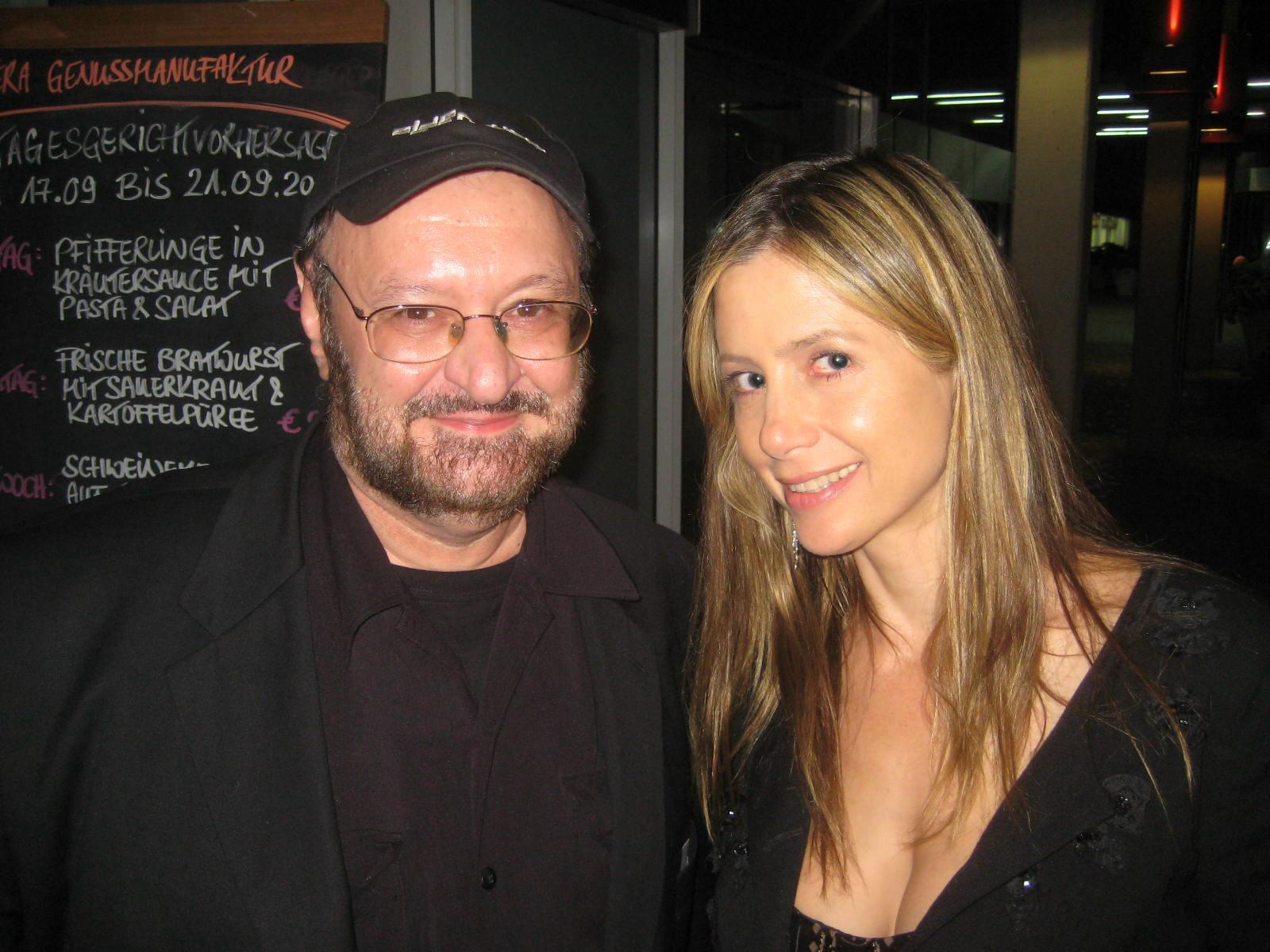 with Mira Sorvino at Internationales Filmfest Oldenburg
