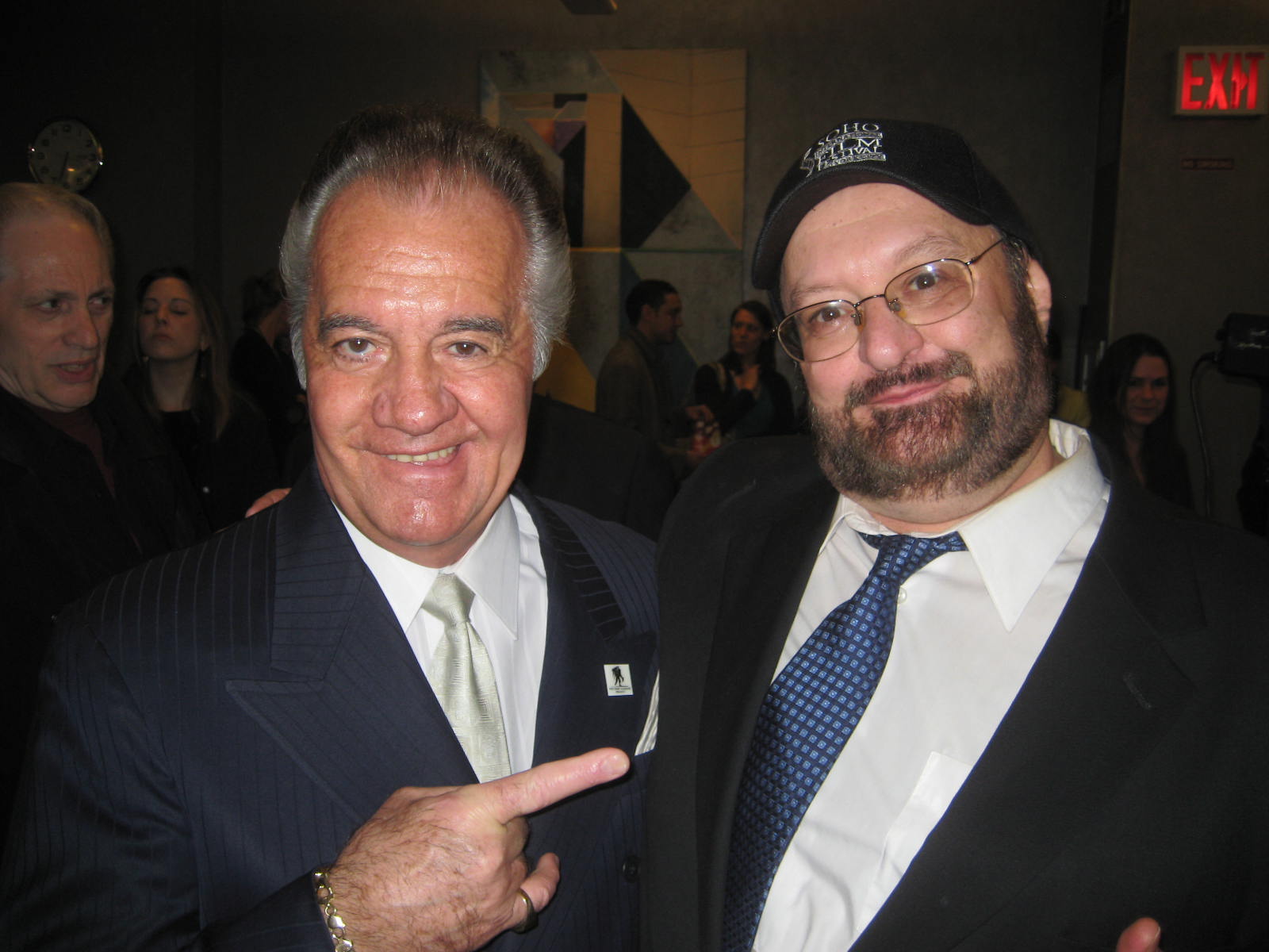 Tony Sirico and John Gallagher at Soho International Film Festival