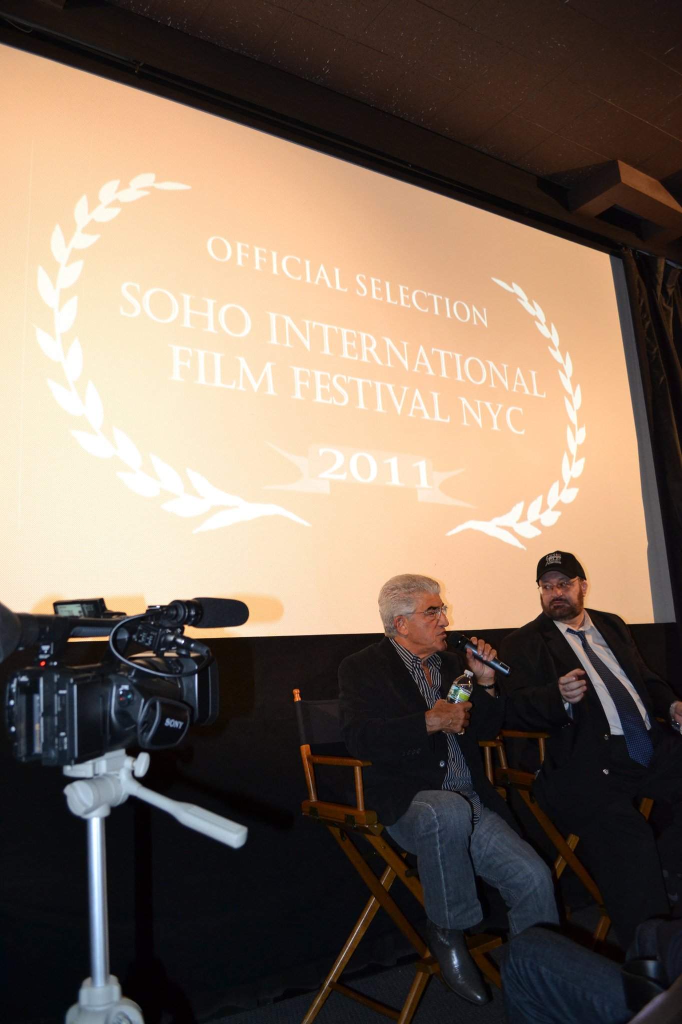 Frank Vincent and John Gallagher at Soho International Film Festival