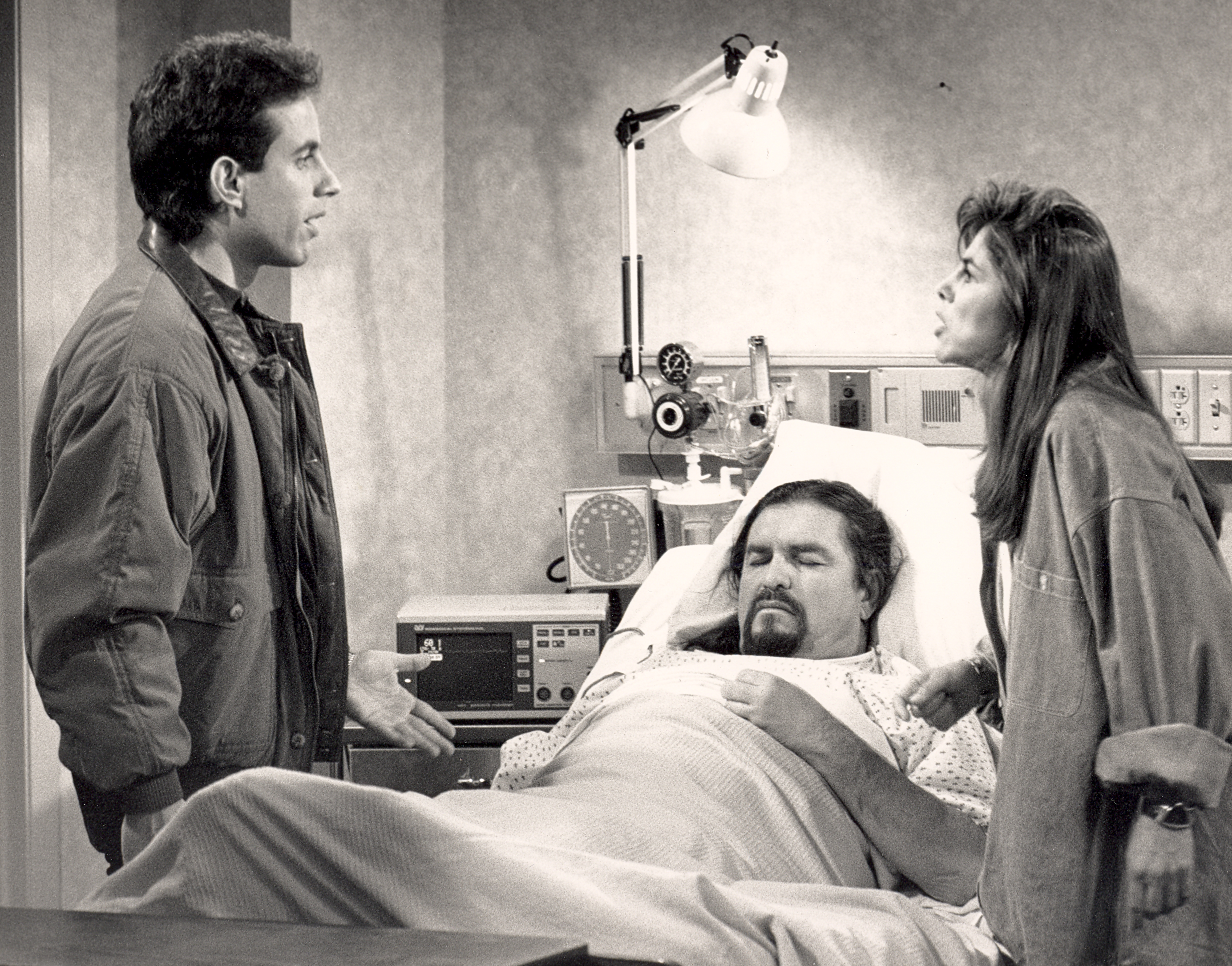 Jerry Seinfeld, C.E. Grimes, Gina Gallego - 'The Suicide' episode, Seinfeld (NBC)