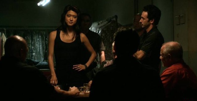 Still of Billy Ray Gallion and Grace Park in Hawaii Five-0