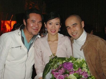 With ZiYi Zhang in Jettone Celebration party after she won the Best Actress by 