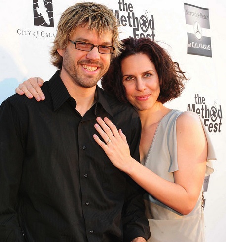 Leif Gantvoort with his wife Amy Gantvoort at Method Fest for the premiere of 