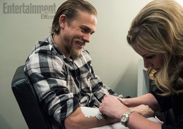 Michelle Garbin and Charlie Hunnam