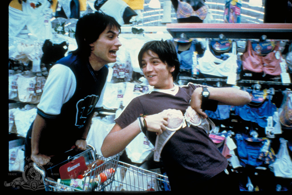 Still of Gael García Bernal and Diego Luna in Y tu mamá también (2001)