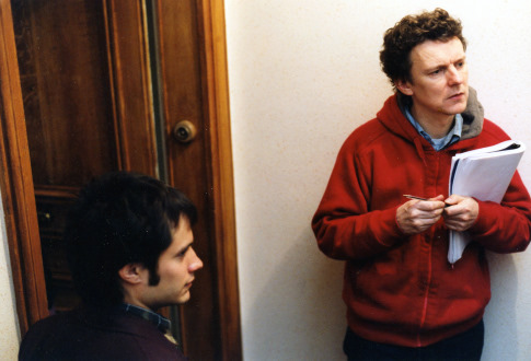 Gael García Bernal and Michel Gondry in La science des rêves (2006)