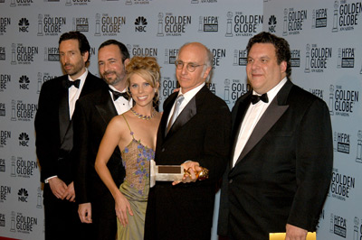 Larry David, Jeff Garlin and Cheryl Hines