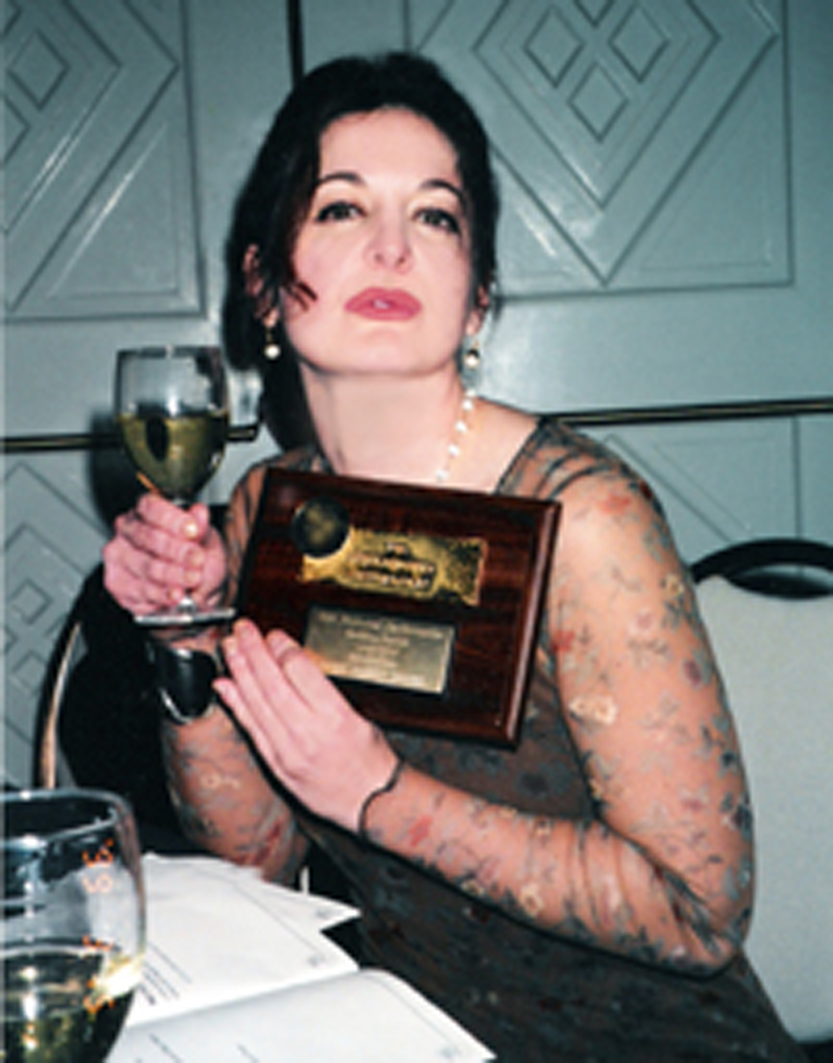 Kathleen Garrett winning the Los Angeles Drama Critics Circle Award for Best Actress.