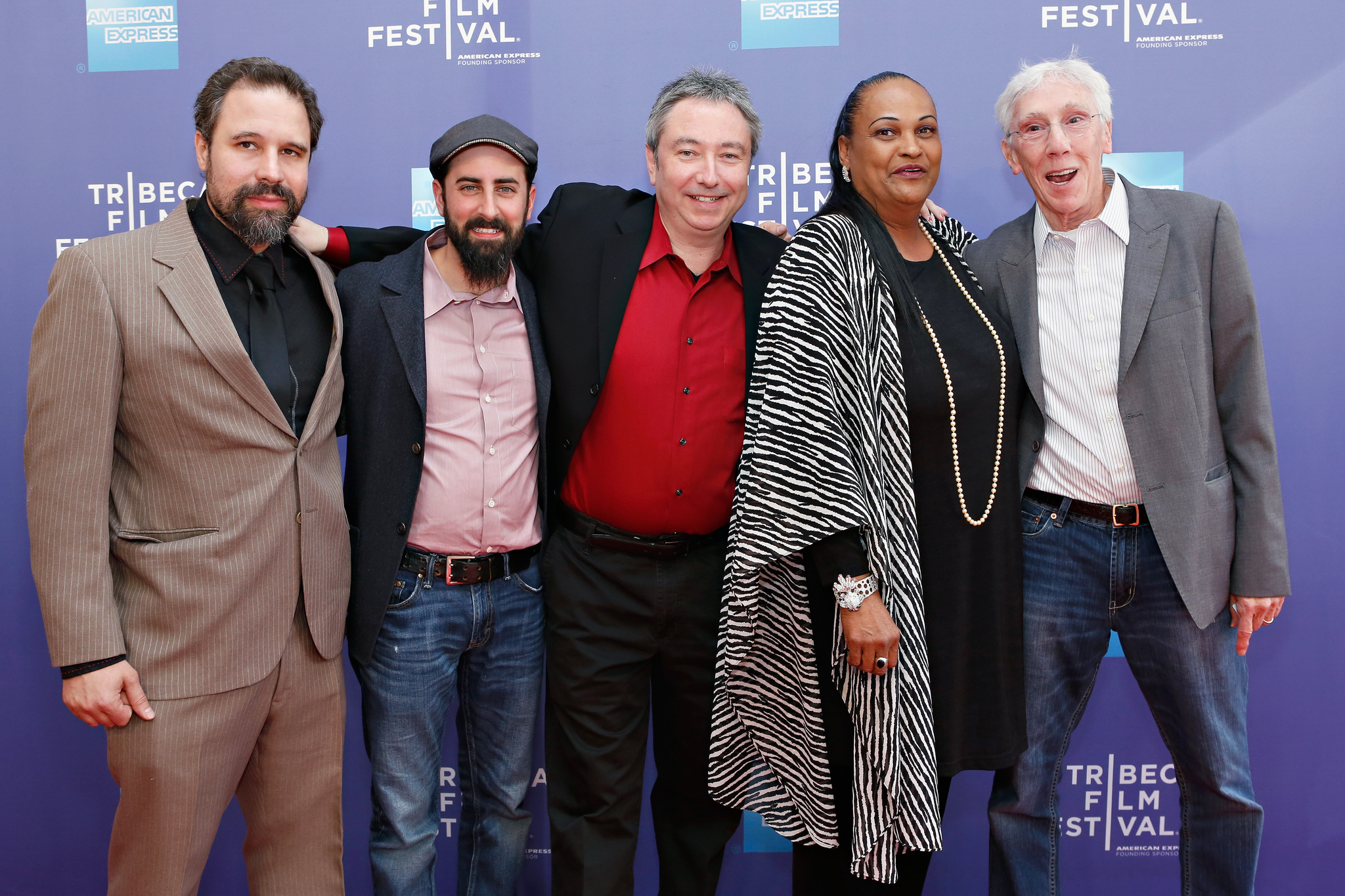 Leon Gast, Bill Siegel, Khalilah 'Belinda' Ali, Aaron Wickenden and Josh Abrams at event of The Trials of Muhammad Ali (2013)