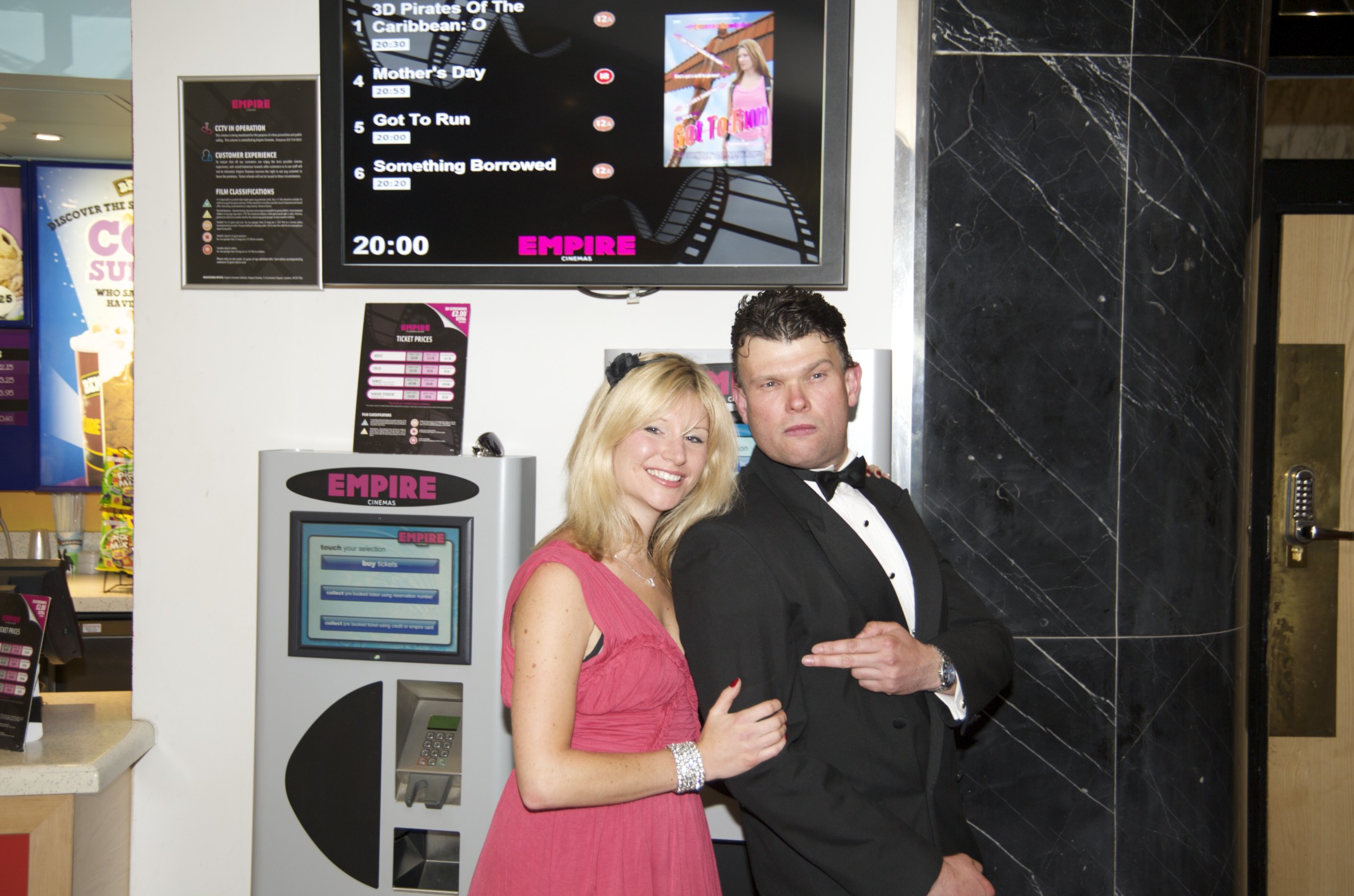 Jon-Paul Gates with Suzanne Kendall at the UK Premiere 