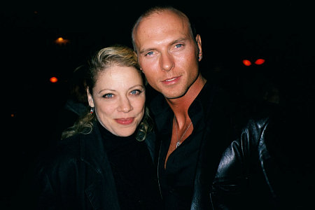 Kathleen Gati with Luke Goss at wrap party for 