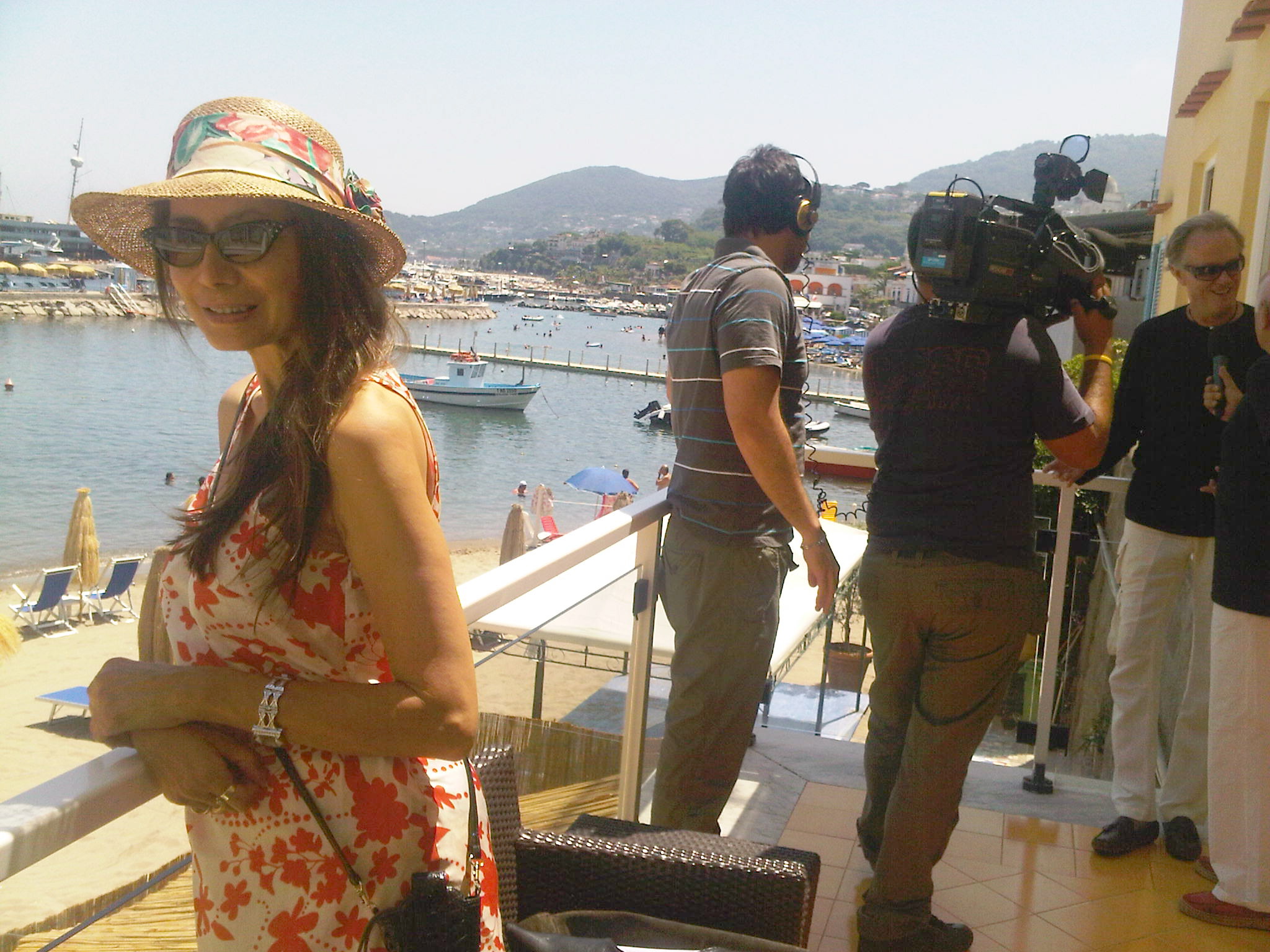 Cassandra Gava, Peter Fonda, Ischia,Italy, July, 2010.