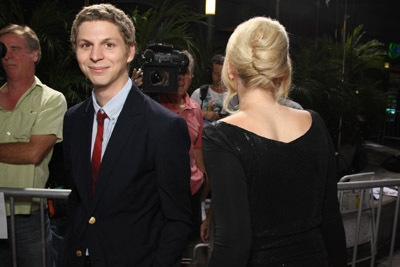 Michael Cera and Ari Graynor at event of Nick and Norah's Infinite Playlist (2008)