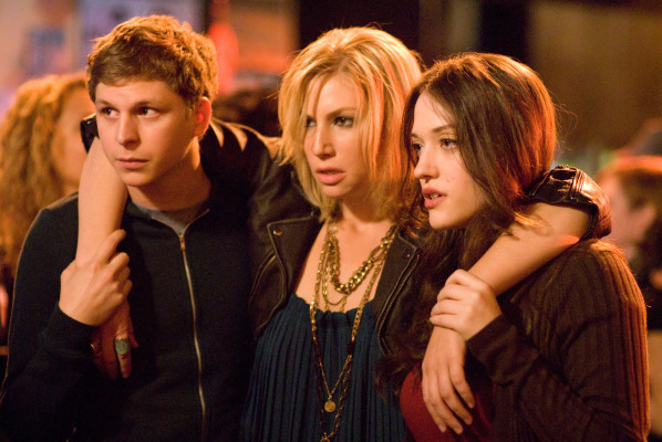 Still of Michael Cera, Ari Graynor and Kat Dennings in Nick and Norah's Infinite Playlist (2008)