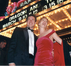 Paul and Barbara Gehring arrive at the premiere of Dragon and the Hawk