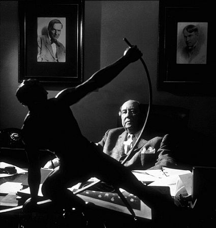 Jerry Geisler, celebrity lawyer, in his office, 1959.