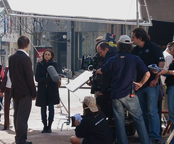 The Speed of Thought - Nick Stahl, Mia Maestro, Luke Geissbühler on location in Montevideo, Uruguay