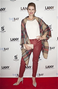 Carrie Genzel arrives at 'The Bay' TV Pilot Industry Screening on December 4, 2013 in Los Angeles, California.