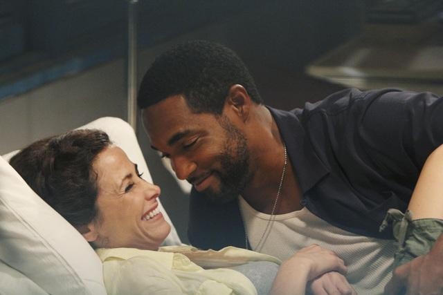 Still of Jason George and Valerie Cruz in Off the Map (2011)
