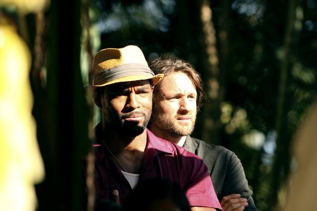 Still of Jason George and Martin Henderson in Off the Map (2011)