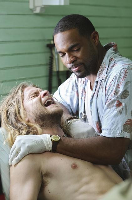 Still of Jason George and Thomas Blake in Off the Map (2011)