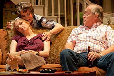 (L to R) Angelica Torn, Libby George and Paul Vincent OConnor in August: Osage County @ Ahmanson Theatre, LA 2009