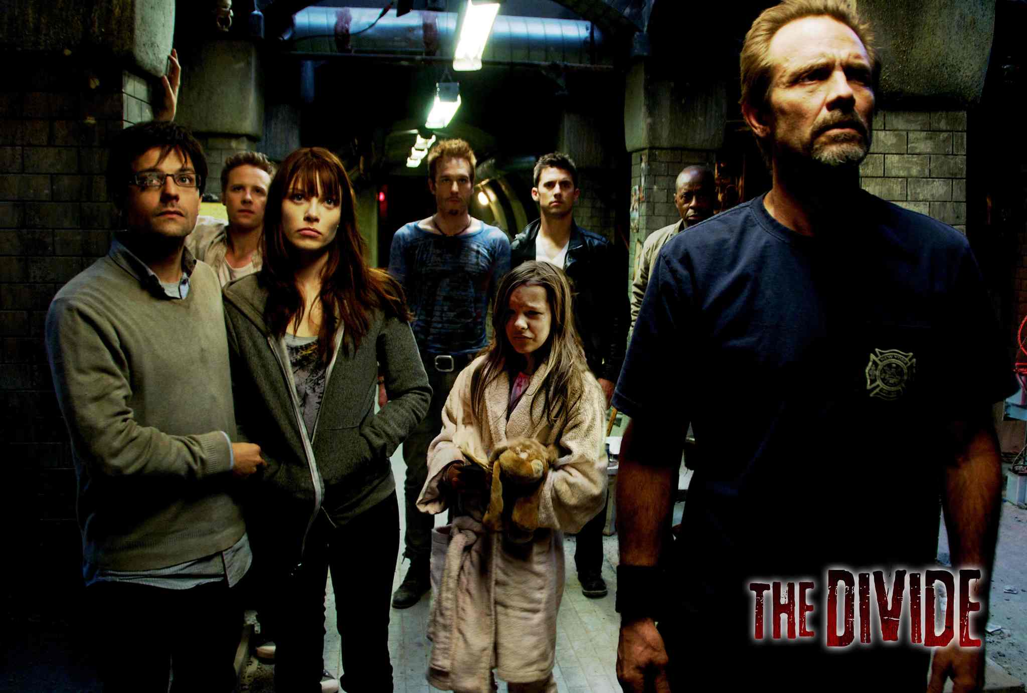 Still of Michael Biehn, Courtney B. Vance, Lauren German, Milo Ventimiglia, Michael Eklund and Ashton Holmes in The Divide (2011)