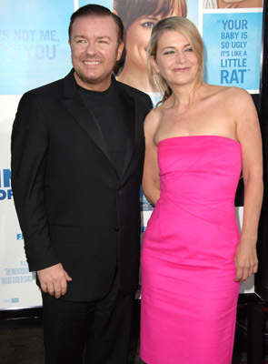 Jane Fallon and Ricky Gervais at event of The Invention of Lying (2009)