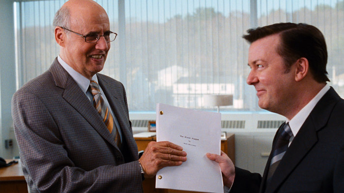 Still of Jeffrey Tambor and Ricky Gervais in The Invention of Lying (2009)