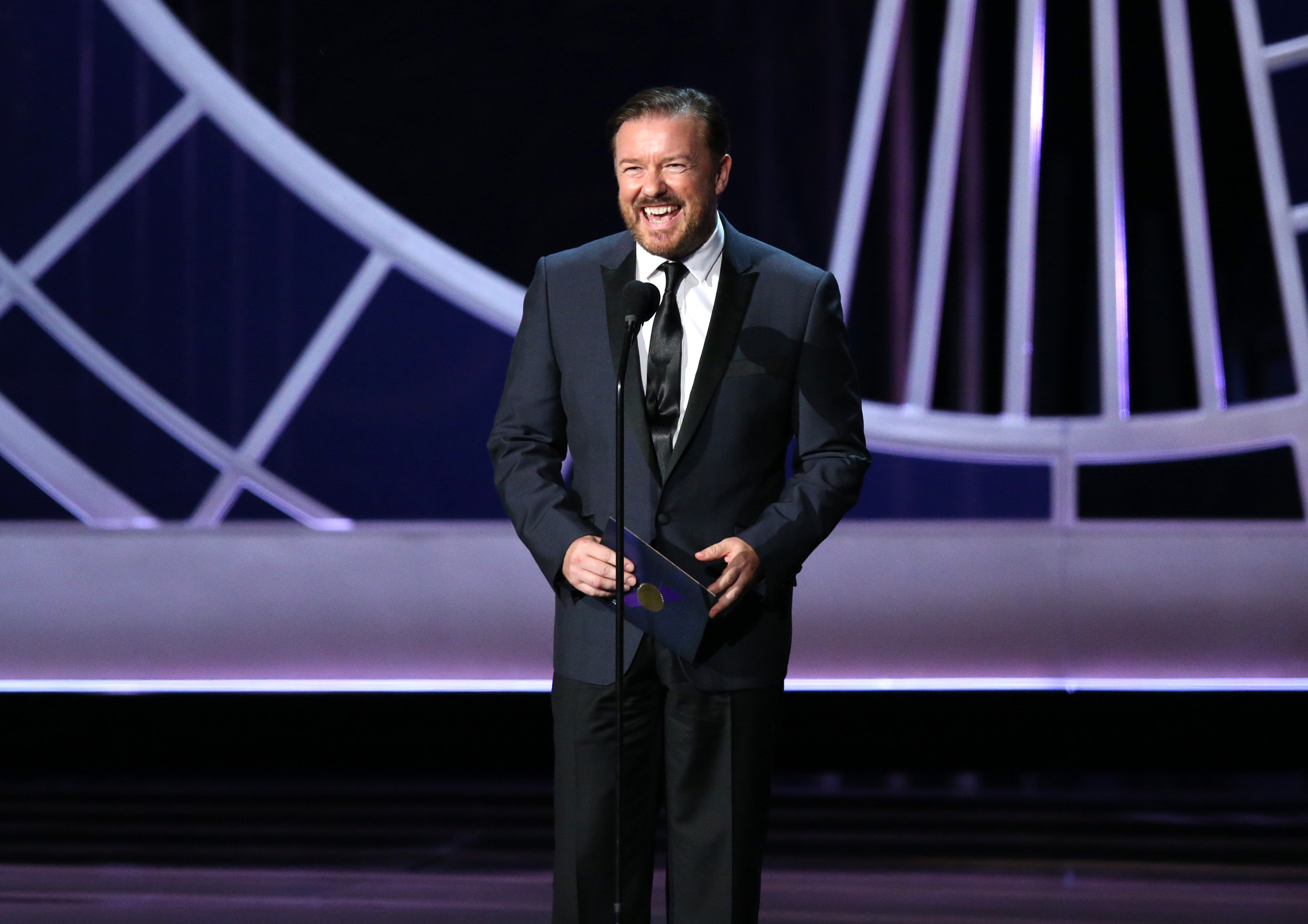 Ricky Gervais at event of The 66th Primetime Emmy Awards (2014)