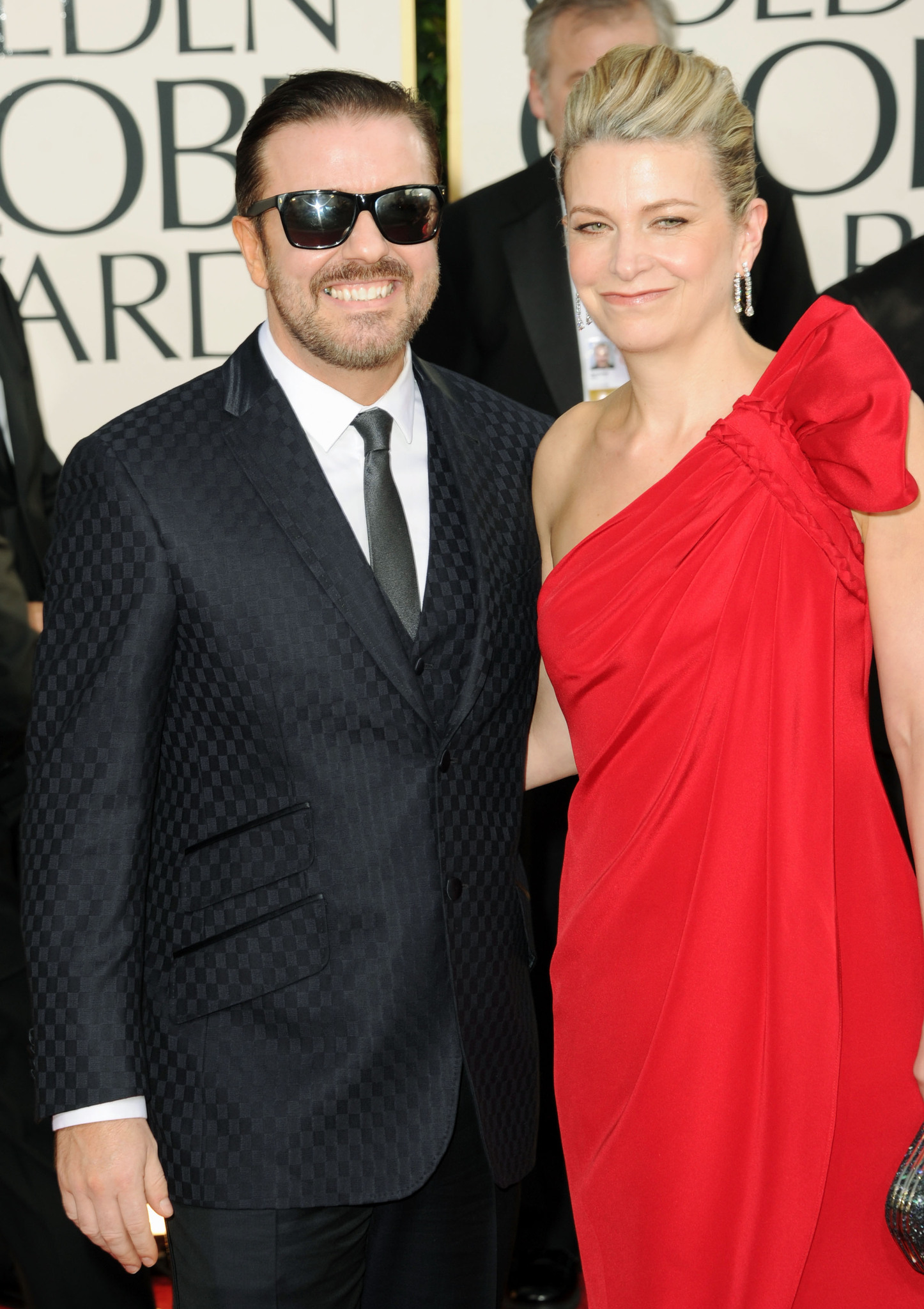 Jane Fallon and Ricky Gervais