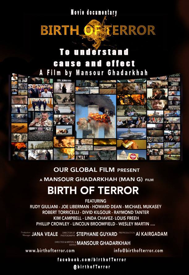 I believe there is great urgency to get the information in my film into the hands of the public so they may make informed decisions and participate in saving lives, saving the planet and expunging the corruption http://www.birthofterror.com